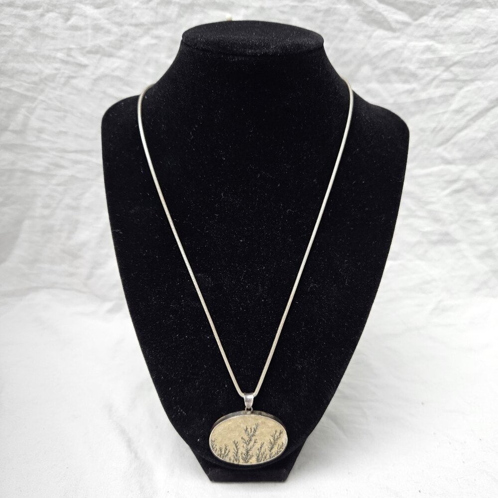 Fossil and Sterling Silver Necklace